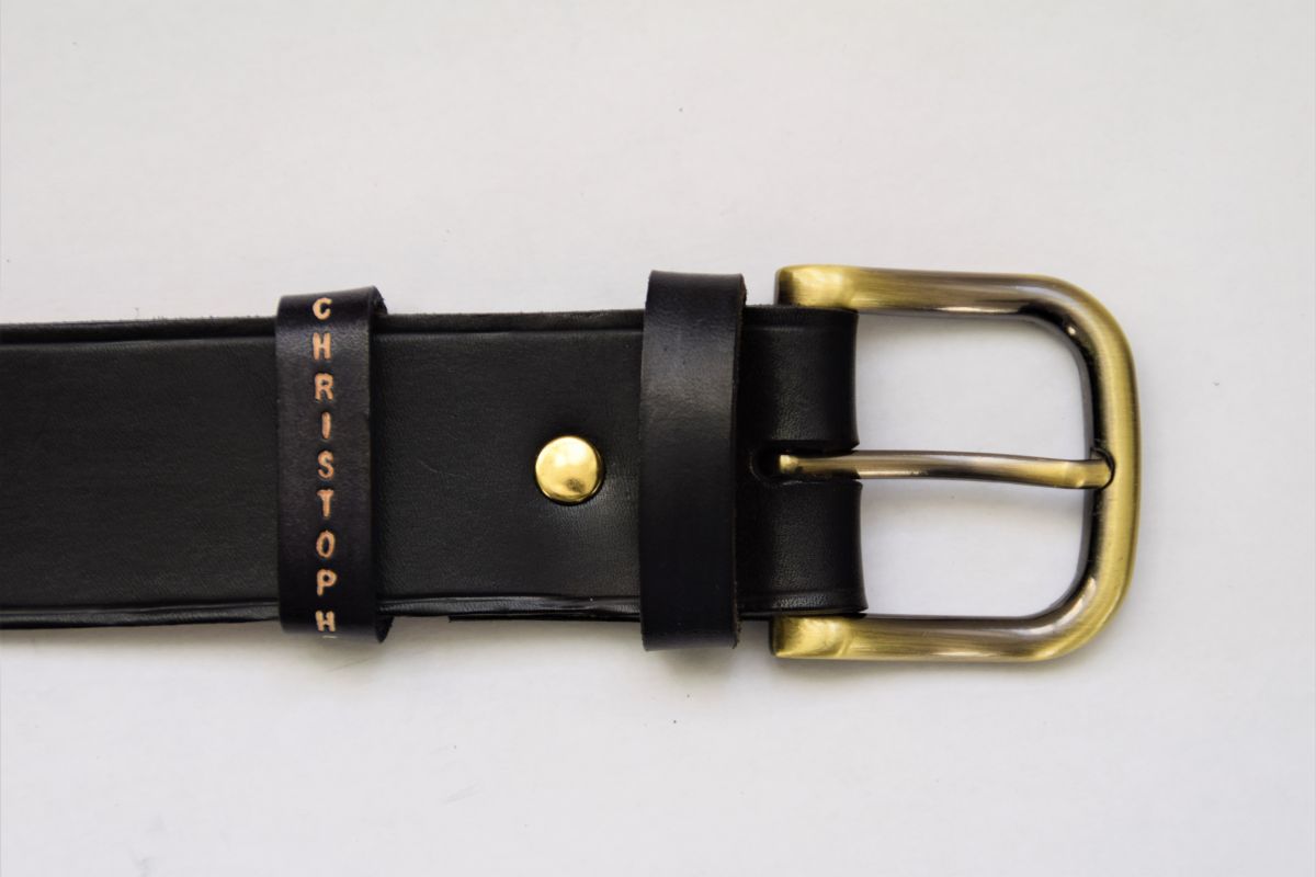 Ceinture cuir artisanal 4 cm