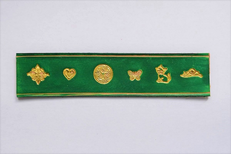 Rond de serviette pr&eacute;nom gravure dor&eacute;e